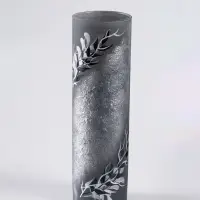 Ваза &laquo;Лоренс&raquo;, h=26 см, стекло, серо-чёрная