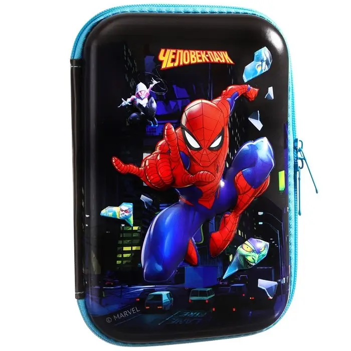 Пенал каркасный 2 секции, с эффектом 3D, 150х220х40 мм, Человек-паук Пенал каркасный 2 секции, с эффектом 3D, 150х220х40 мм, Человек-паук