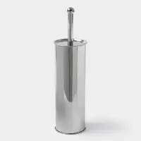 Ёршик для унитаза с подставкой, 9.5&times;9.5&times;37 см, хром