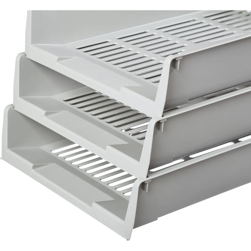 Лоток горизонтальный Attache решетчатый серый ЛТ293АЕ