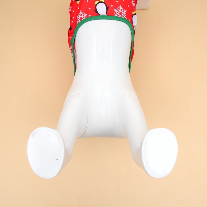 Новый год. Майка  Новый год. Майка "Новогодние ночь", размер XL (ДС 40, ОШ 40, ОГ 50 см), красная