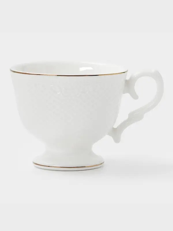 Кофейная пара WY Empire, чашка 100 мл, блюдце d=6.8 см, фарфор, белый