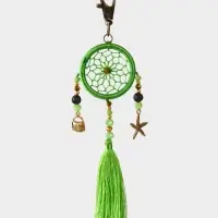 Брелок ловец снов, 17 см, зелёный Брелок ловец снов, 17 см, зелёный