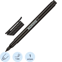 Маркер перманентный KORES черный 1 мм