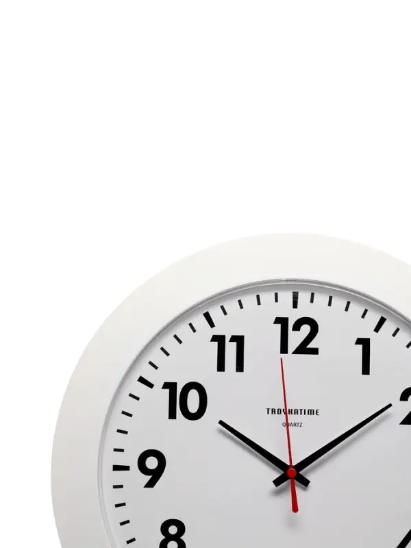 Часы настенные, серия: Классика, плавный ход, d=30 см, белый обод