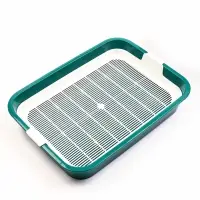 Туалет для кошек &laquo;Белла мини&raquo;, 35&times;26&times;6 см, с сеткой, пластик, зелёный