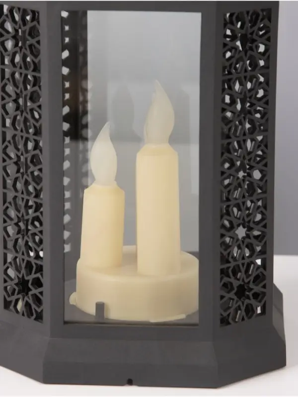 Светодиодная свеча в подсвечнике RISALUX &laquo;Восточные свечи&raquo;, LED-ночник, 1.5 Вт, 3&times;ААА, 15.5&times;15.5&times;34 см