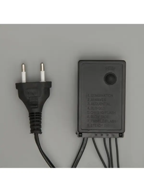 Гирлянда &laquo;Бахрома&raquo; 4&times;0.6 м, IP44, тёмная нить, 180 LED, свечение тёплое белое, 8 режимов, 220 В