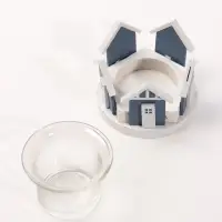 Подсвечник на 1 свечу &laquo;Домик&raquo;, 7.5&times;7.5&times;5.5 см, d=3.5 см