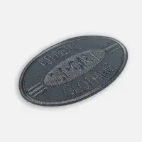 Термоаппликация SPORT, 4.8×8 см, серая