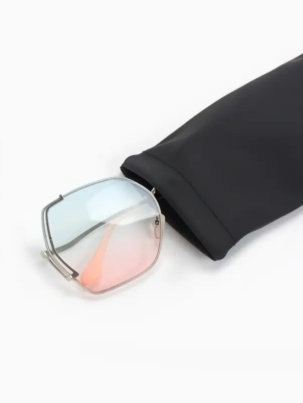 Чехол для очков на хлопушке, размер 17&times;0.5&times;9 см, чёрный