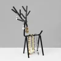 Подставка для украшений &laquo;Олень&raquo;, 23&times;15 см, чёрная
