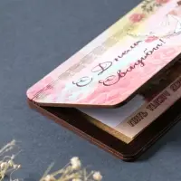 Купюрница свадебная "С днём свадьбы" парочка,  19х9,5х0,7 см, вид 6