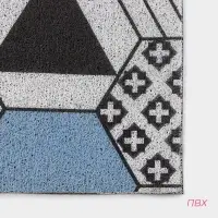 Коврик придверный Доляна &laquo;Геометрия&raquo;, грязезащитный, вырезной, 80&times;120 см