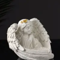 Набор фигурок на подставке &laquo;Ангелы&raquo;, 5 шт., гипс, 23.5&times;13&times;12 см, белый