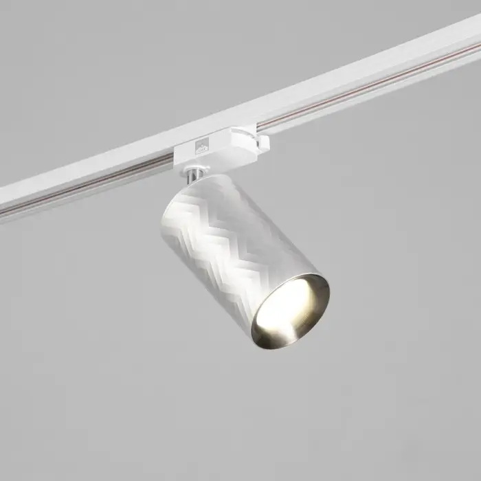 Светильник трековый BayerLux Simple &laquo;Астер&raquo; GU10, 220 В, 7.5&times;7.5&times;20 см, серебро