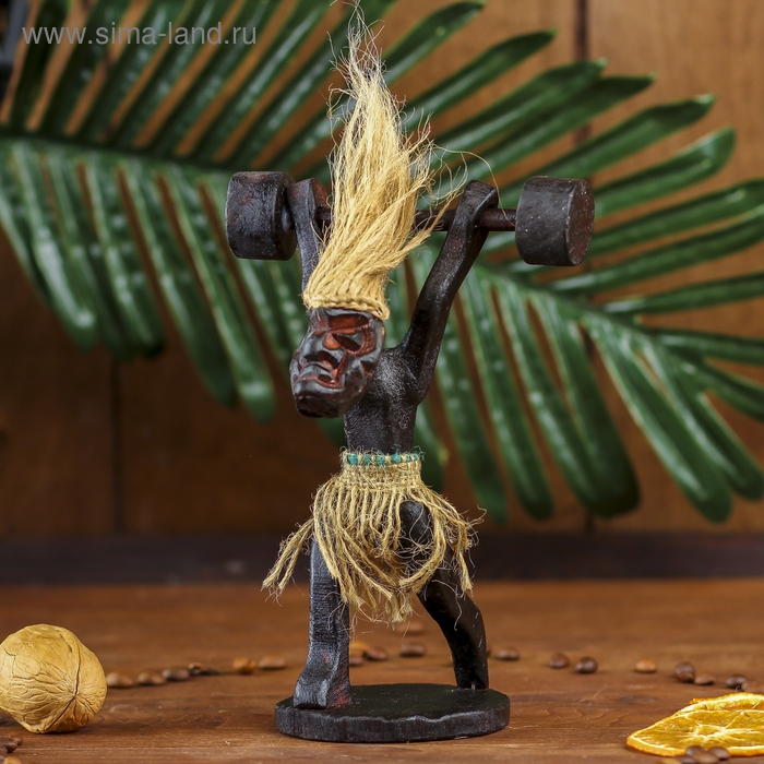 Сувенир дерево Сувенир дерево "Абориген-штангист" 30 см