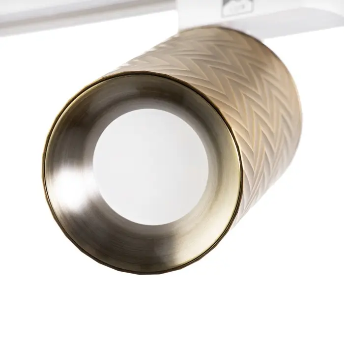 Светильник трековый BayerLux Simple &laquo;Астер&raquo; GU10, 220 В, 7.5&times;7.5&times;20 см, золото