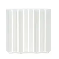 Накладки для прямоугольного плинтуса &laquo;Идеал. Дюра&raquo;, 80 мм, 8 штук, цвет 001 белый