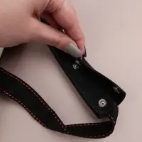Накладки на ручку для сумки, на кнопках, 13&times;9 см, 2 шт., чёрные