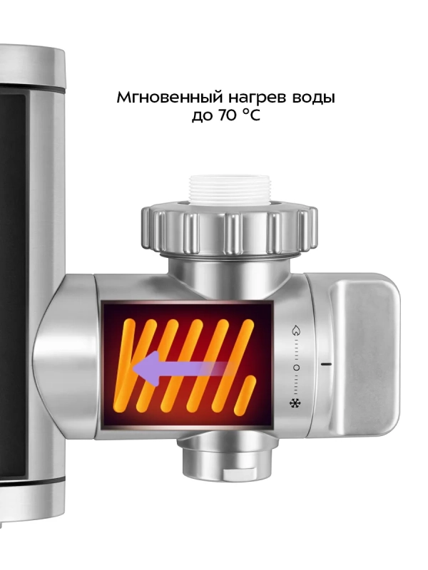Водонагреватель проточный КТ-6528 - 3300 Вт Водонагреватель проточный КТ-6528 - 3300 Вт