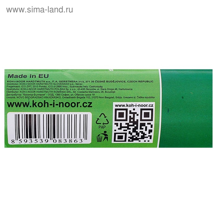 Бумага креповая поделочная гофро Koh-I-Noor 50 x 200 см 9755/01 белая, в рулоне