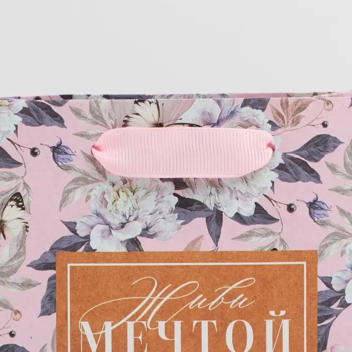 Пакет подарочный крафтовый, упаковка, «Живи мечтой», S 12 х 15 х 5.5 см Пакет подарочный крафтовый, упаковка, «Живи мечтой», S 12 х 15 х 5.5 см