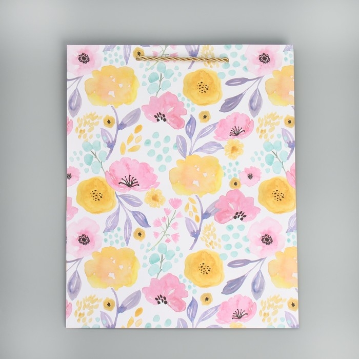 Пакет подарочный, упаковка, &laquo;Букет&raquo; 32 х 26 х 12 см