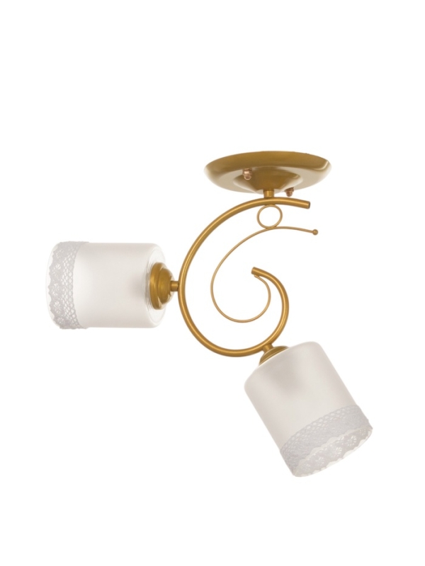 Люстра Люстра "Оливия" 2хЕ27 40т золото шампань 40х15х25 см BayerLux