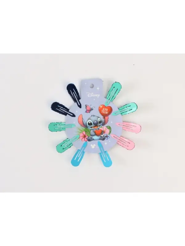 Заколка для волос 10 шт, Стич Заколка для волос 10 шт, Стич