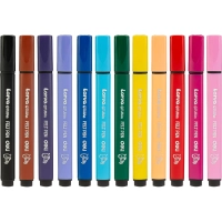 Фломастеры набор Deli  Larva вентилируемый 12цв.  Европодвес, EC153-12