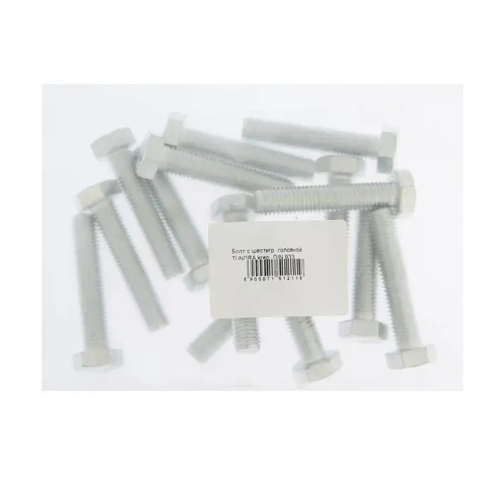 Болт ТУНДРА, оцинкованный, DIN 933, класс прочности 8.8, М12&times;60 мм, 1 кг.