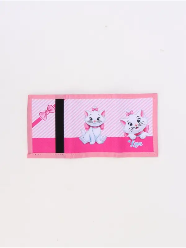 Кошелек детский на липучке, Коты аристократы