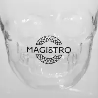 Стопка-шот Magistro &laquo;Череп&raquo;, 150 мл, 8&times;8.5 см, стекло, прозрачная