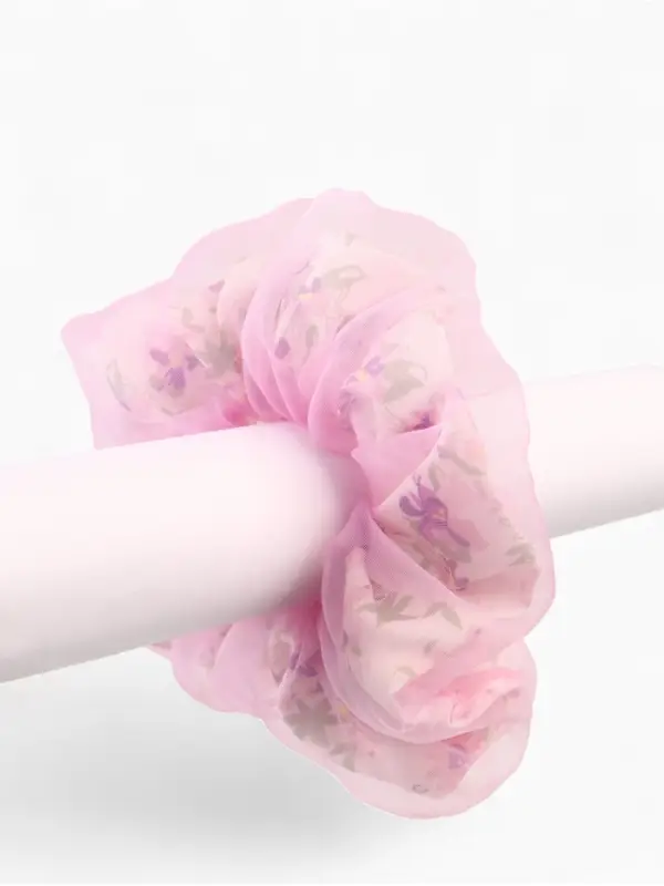 Резинка для волос &laquo;Цветы&raquo; розовая, Холодное сердце