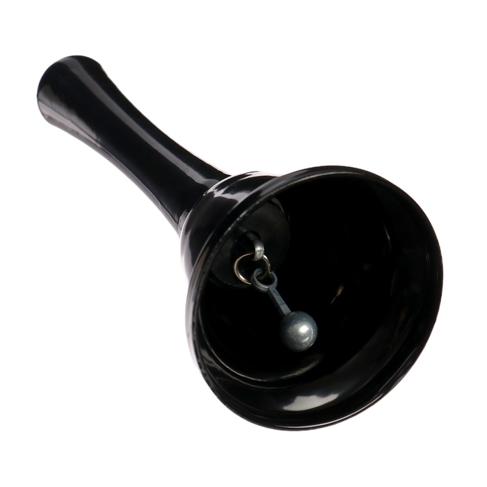Колокольчик металлический, звонок настольный  Колокольчик металлический, звонок настольный "Funk", 12.5 х 5 см, черный