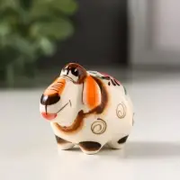 Фигурка фарфор &laquo;Боря барашек&raquo;, 4 см, гжель цветная, МИКС