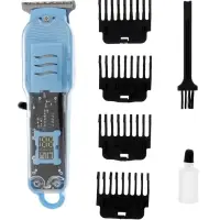 Машинка для стрижки LTRI-14, 4 насадки, 1,5/2/3/4 мм, USB, голубая