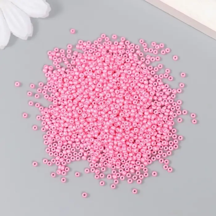 Бисер стекло 12/0 Бисер стекло 12/0 "Розовый щербет" 15 гр