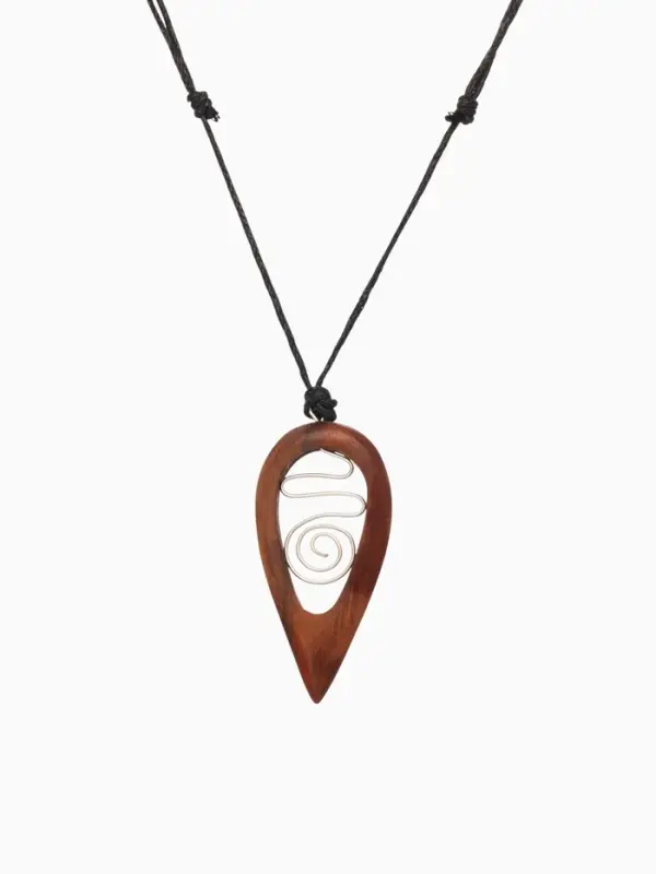 Кулон &laquo;Капля&raquo;, дерево соно