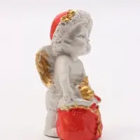 Фигурка декоративная &laquo;Ангел с рождественским мешком&raquo;, 8&times;5 см, красная