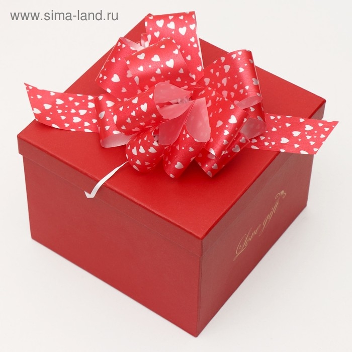 Бант-шар №5  Бант-шар №5 "Сердца", цвет красный, микс