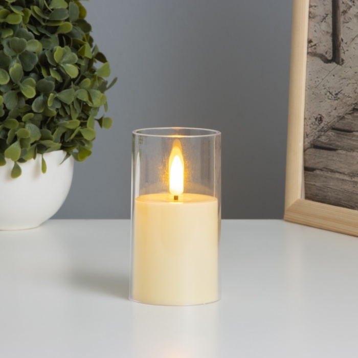 Светильник Светильник "Свеча в стакане" 3хLR44, 5,7х5,7х10см