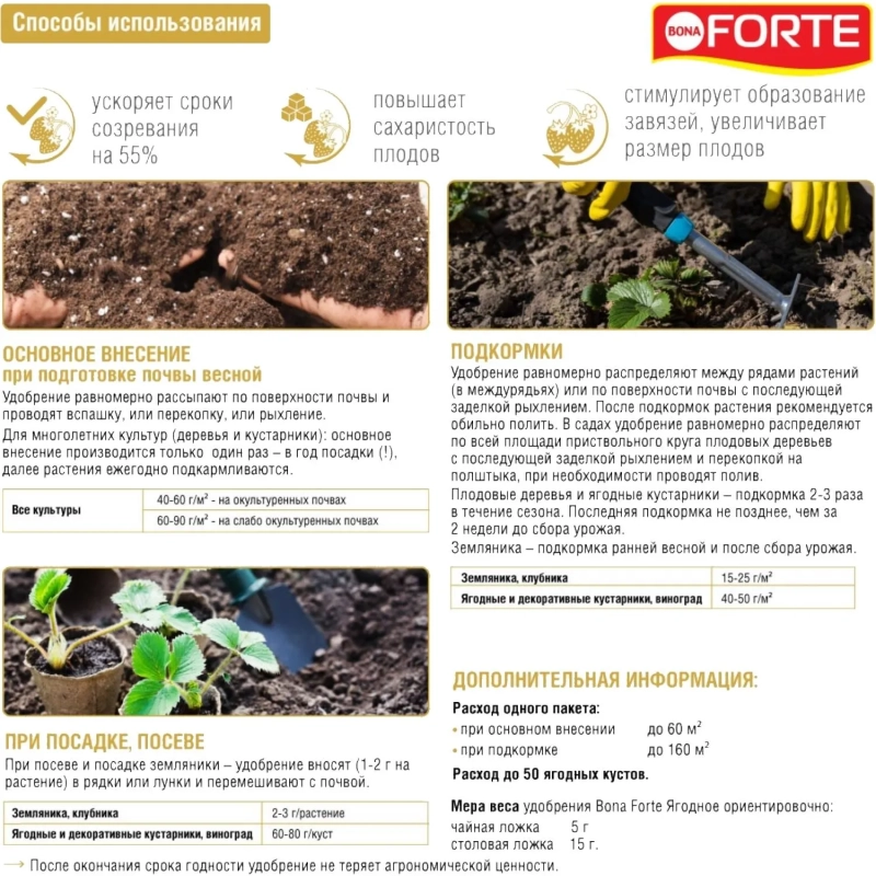 Удобрение Bona Forte гранулированное Хвойн. с кремнием,пакет5 кг,BF23010421