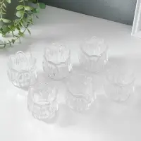 Стеклянный подсвечник на 1 свечу &laquo;Подснежник&raquo;, прозрачный, 7&times;7&times;7 см