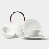 Тарелка Magistro Willow, d=21.3 см, фарфор, голубая