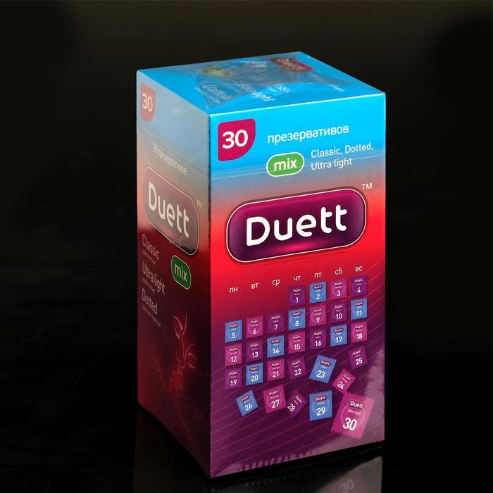 Презервативы DUETT Mix 30 шт. Презервативы DUETT Mix 30 шт.