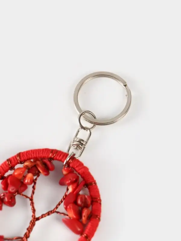 Брелок ловец снов Брелок ловец снов "Древо" 19 см, цв. красный