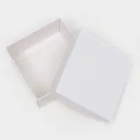 Коробка подарочная складная, упаковка, крышка - дно, белая, 10×10×5 см