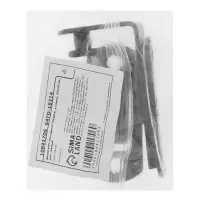 Шпингалет накладной ТУНДРА, угловой, 41&times;32 мм, черный